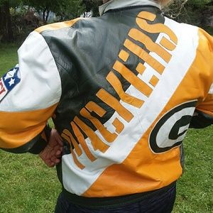 Green Bay Packers Fercami leather jacket